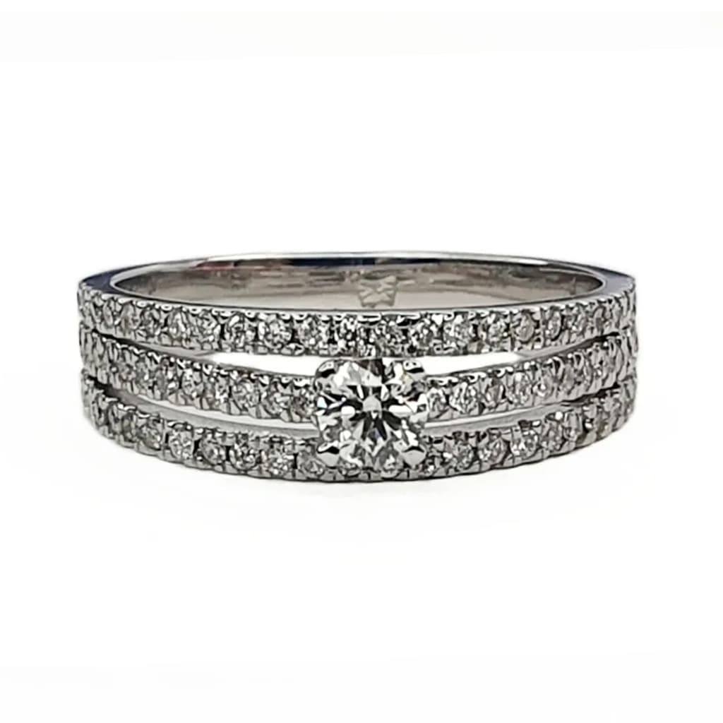 Пръстен с 0,54 карата Диаманти 3 в 1