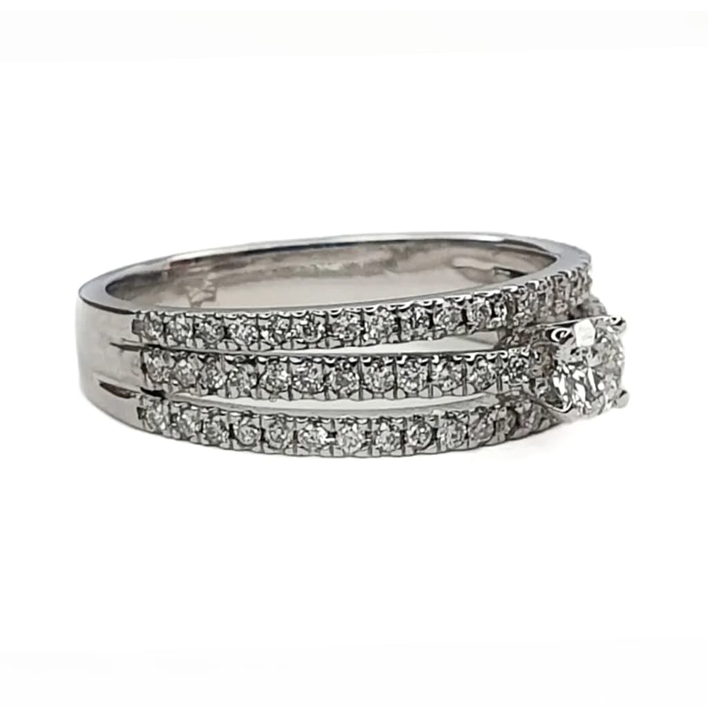 Пръстен с 0,54 карата Диаманти 3 в 1