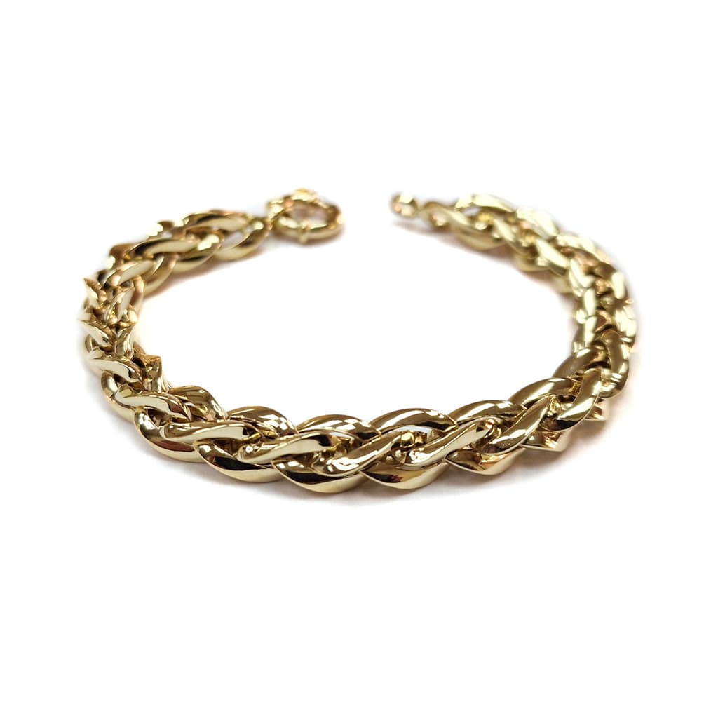 Гривна от жълто злато 14 карата 13.25 гр