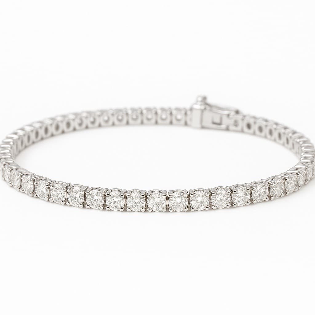 гривна бяло злато и диаманти