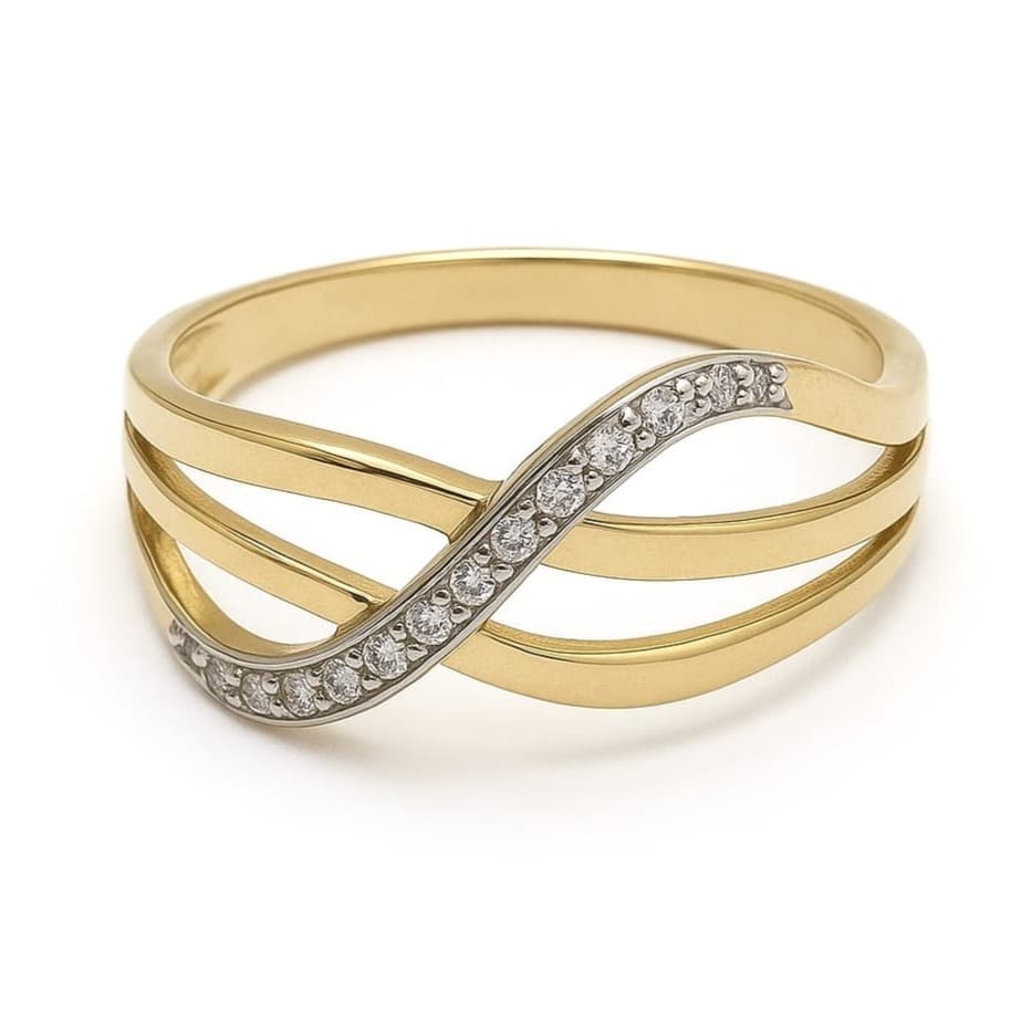 Елегантен дамски пръстен с цирконий