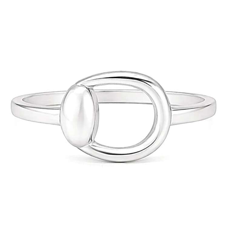 Пръстен от бяло злато 14 карата